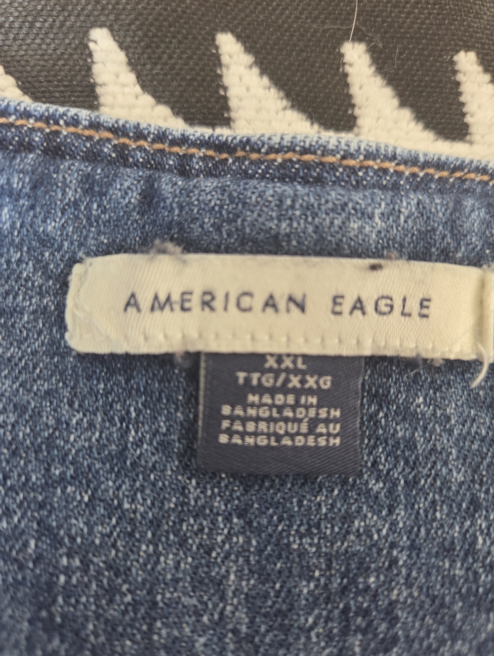 American Eagle Denim Tie-Front Vest - Picture 5 of 6